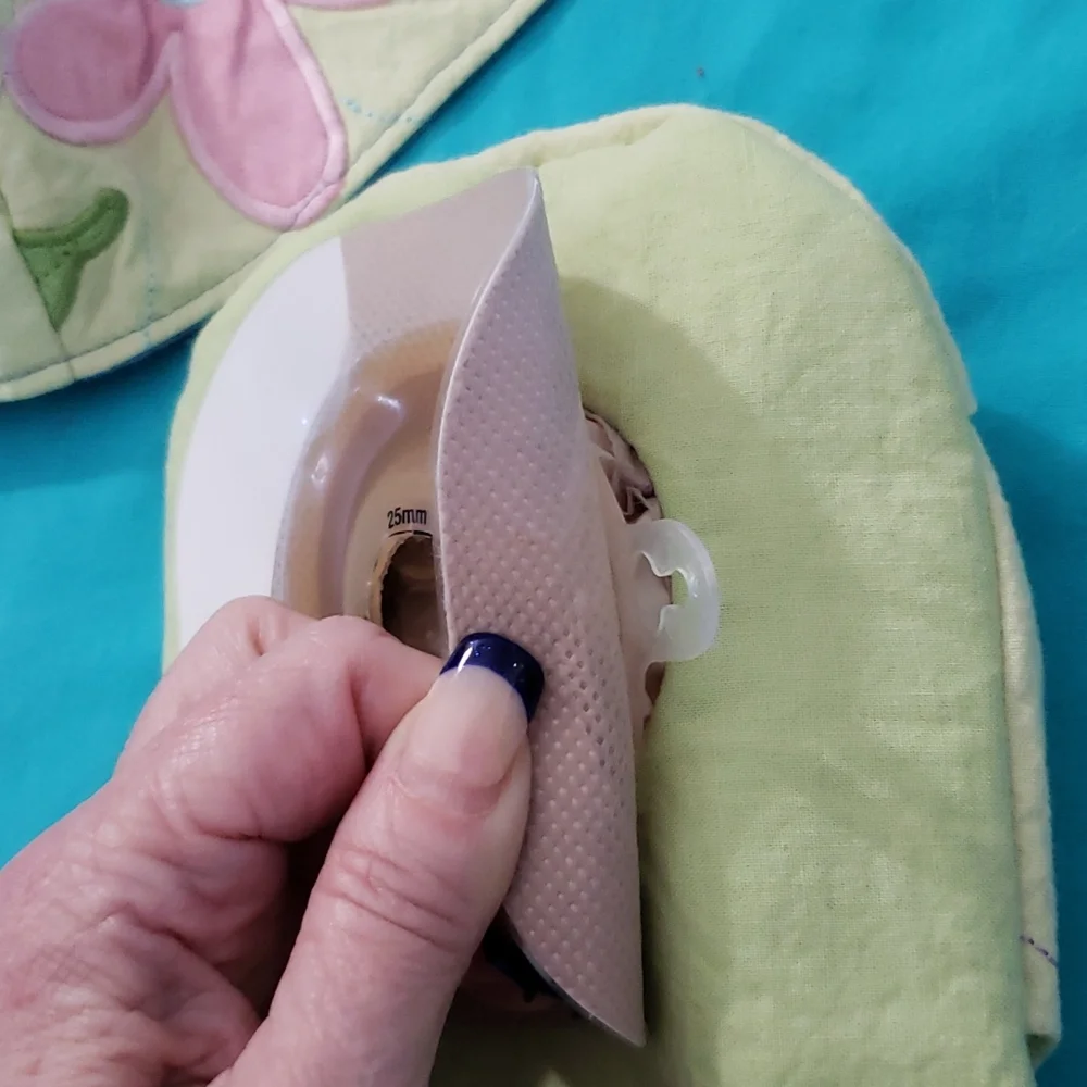 Hand Crafted Ostomy/Iliostomy bag cover w/matching reversible face mask